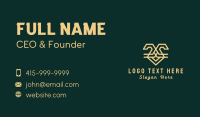 Golden Rabbit Animal Business Card Design