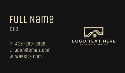 Home Roofing Realty Business Card Image Preview