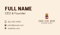 Native Aztec Character  Business Card Design
