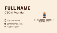 Native Aztec Character  Business Card