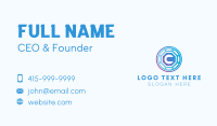 Fintech Coin Letter C Business Card