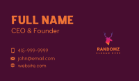 Deer Elk Gradient Business Card