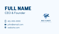 Airplane Location Pin Travel Business Card