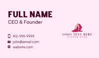 Woman High Heels Footwear Business Card