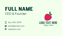 Red Organic Strawberry Business Card