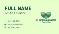 Green Environmental Leaf Business Card Image Preview