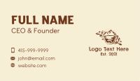 Rustic Mountain Coffeehouse  Business Card