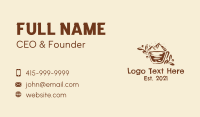 Rustic Mountain Coffeehouse  Business Card Design