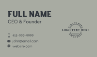 Circle Business Card example 4