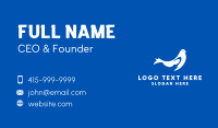 Blue & White Bird Business Card