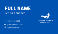 Blue & White Bird Business Card