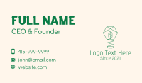 Geometric Leaf Garden Business Card