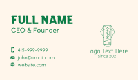 Geometric Leaf Garden Business Card Design