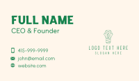 Geometric Leaf Garden Business Card