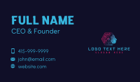 Cyber Circuit Lion Business Card