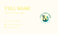 Beach Boat Wave Business Card Design