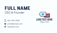 Star Flag Business Card Design