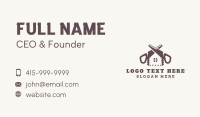 Woodworking House Handsaw Business Card