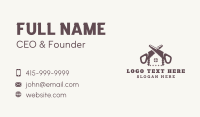 Woodworking House Handsaw Business Card Design