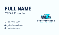 Car Wash Automotive Maintenance Business Card