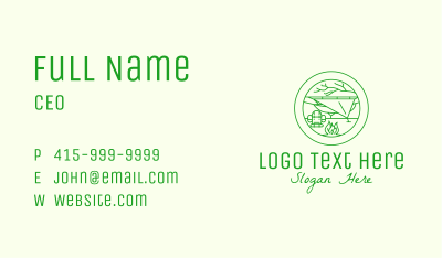 Outdoor Camping Backpack Business Card
