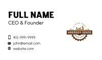Woodworking Business Card example 2
