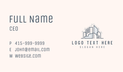 Abstract House Property Building Business Card