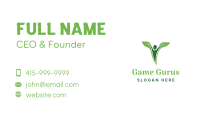 Healthy Lifestyle Human Plant Business Card