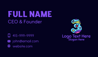 Colorful Shapes Number 3 Business Card Design