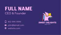 Colorful Lady Flag  Business Card Design