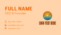 Multicolor Ocean Island  Business Card