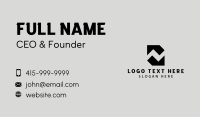 Tech Application Letter N Business Card