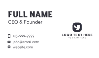 Geometric Tech Letter Y Business Card Design