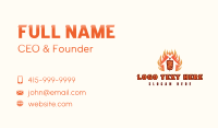 Kebab Grill Flame Business Card