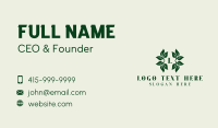 Organic Herbal Leaves Business Card