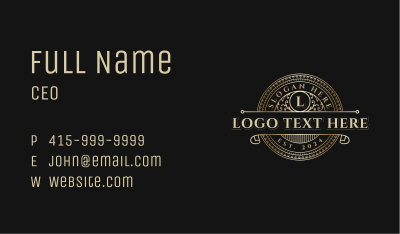 Luxury Premium Event Business Card Image Preview