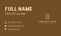 French Press Coffee Business Card