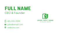 Leaf Camera Outline Business Card