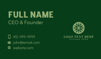 Natural Herbal Plant Business Card Design