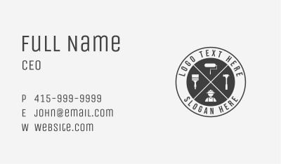 Renovation Contractor Tool Business Card