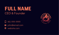 Fish Flame Barbecue  Business Card