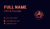 Fish Flame Barbecue  Business Card Design