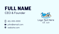 Water Splash Swimmer Business Card