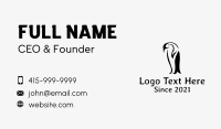 Minimalist Penguin  Business Card Design