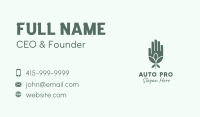 Natural Plant Hand Business Card