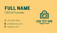 Disposable Camera Business Card example 2