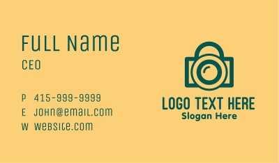 Padlock Camera Photography  Business Card Image Preview