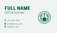 Garden Shovel Leaves Business Card