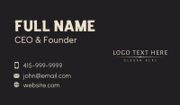Luxury Classic Wordmark  Business Card