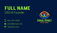 Colorful Geometric Eye Business Card Image Preview